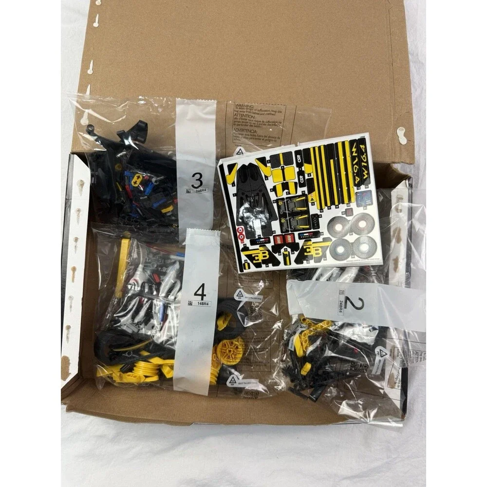 LEGO 42151 Technic Bugatti Bolide Technic Incomplete Set Race Car -No Manual Box